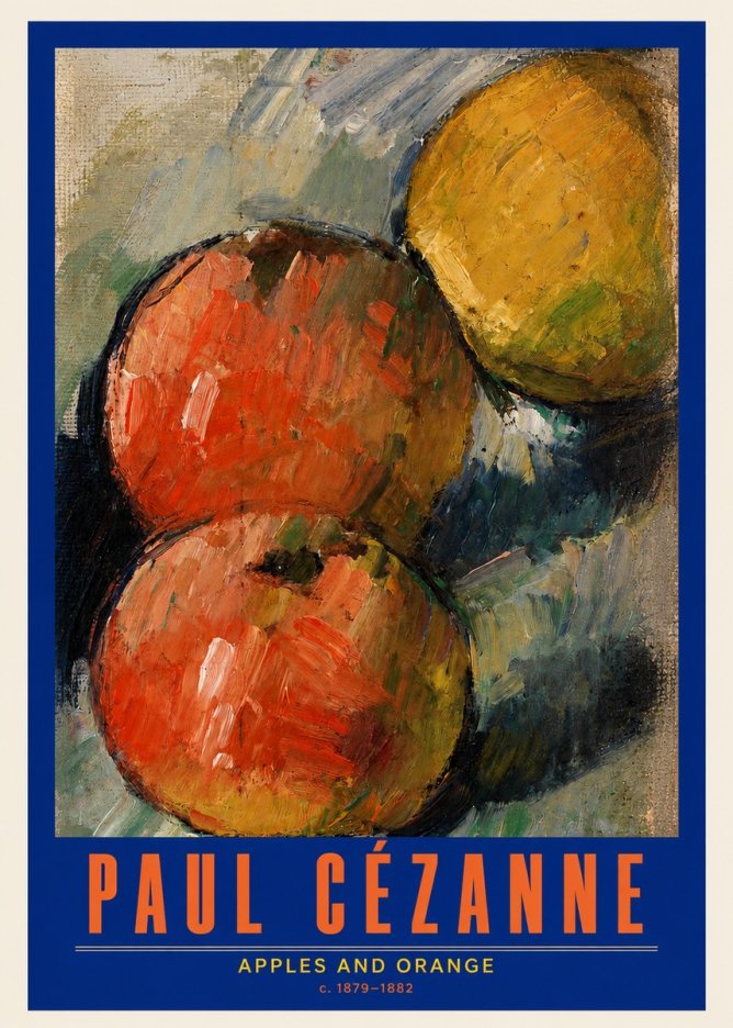 Paul Cézanne Apples and Orange No2 - Plakat