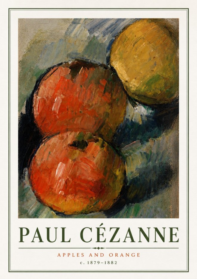 Paul Cézanne Apples and Orange No5 - Plakat