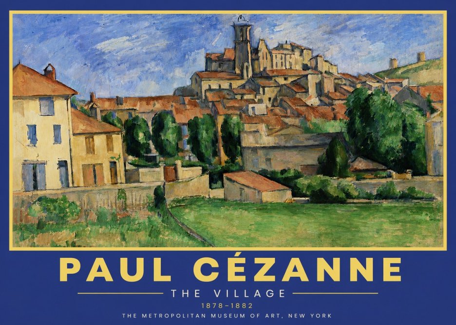 Paul Cézanne The Village I No5 - Plakat
