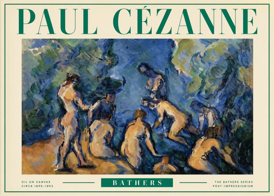 Paul Cézanne Bathers I No3 - Plakat