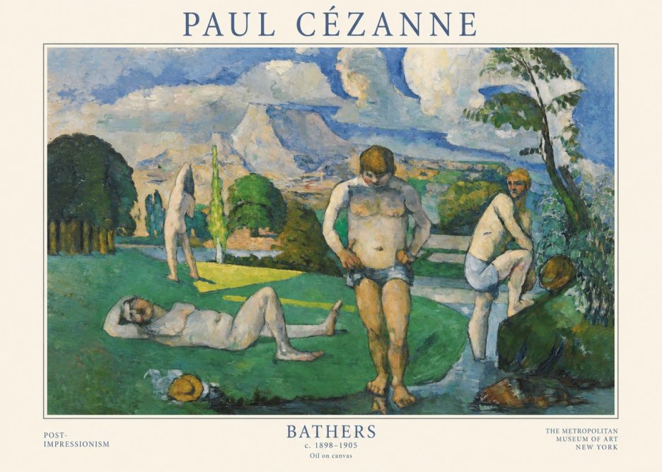Paul Cézanne Bathers II No1 - Plakat