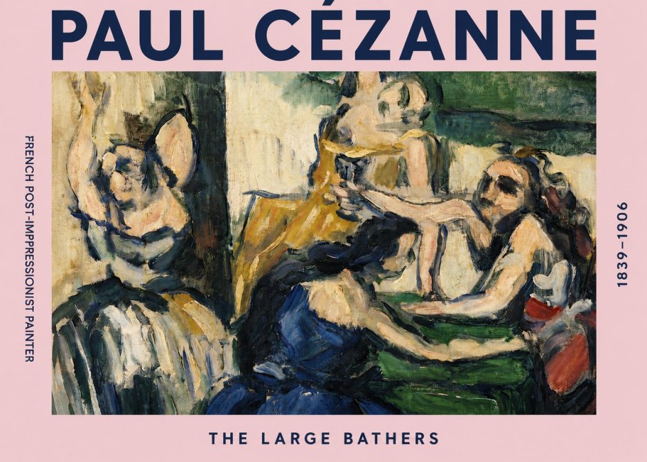 Paul Cézanne The Large Bathers II No4 - Plakat