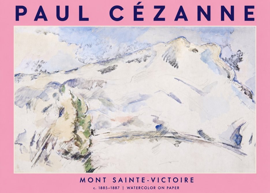 Paul Cézanne Mont Sainte-victoire No4 - Plakat