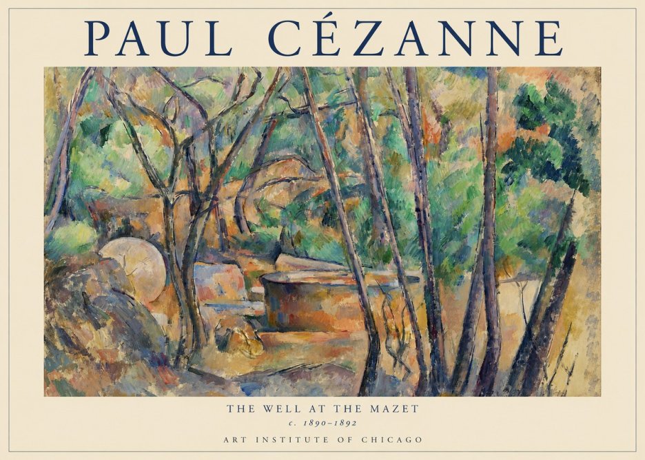 Paul Cézanne The Well at the Mazet No1 - Plakat