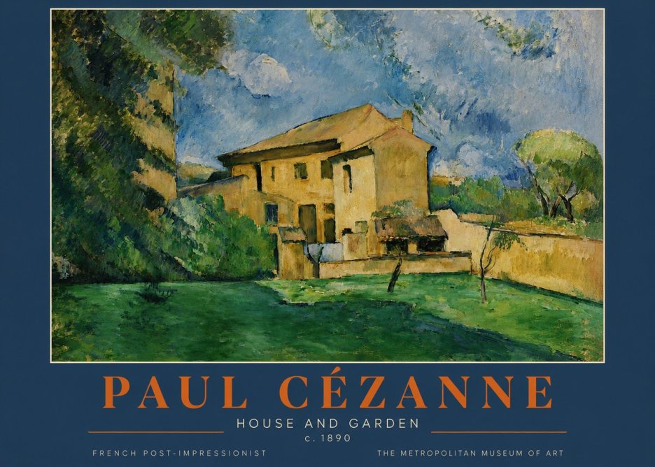 Paul Cézanne House and Garden No2 - Plakat