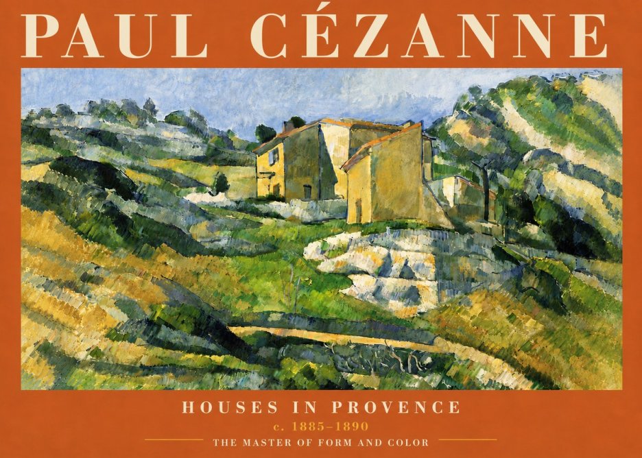 Paul Cézanne Houses in Provence No6 - Plakat