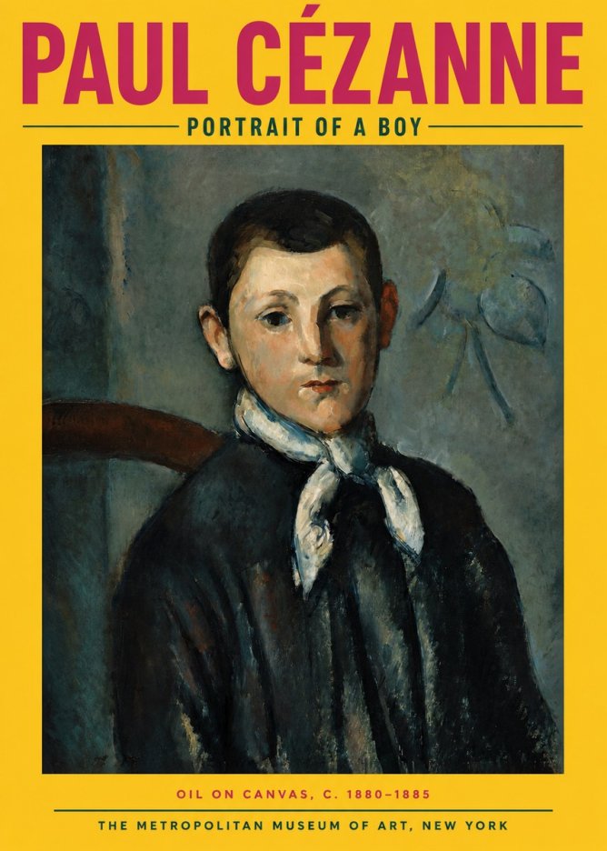 Paul Cézanne Portrait of a Boy No2 - Plakat