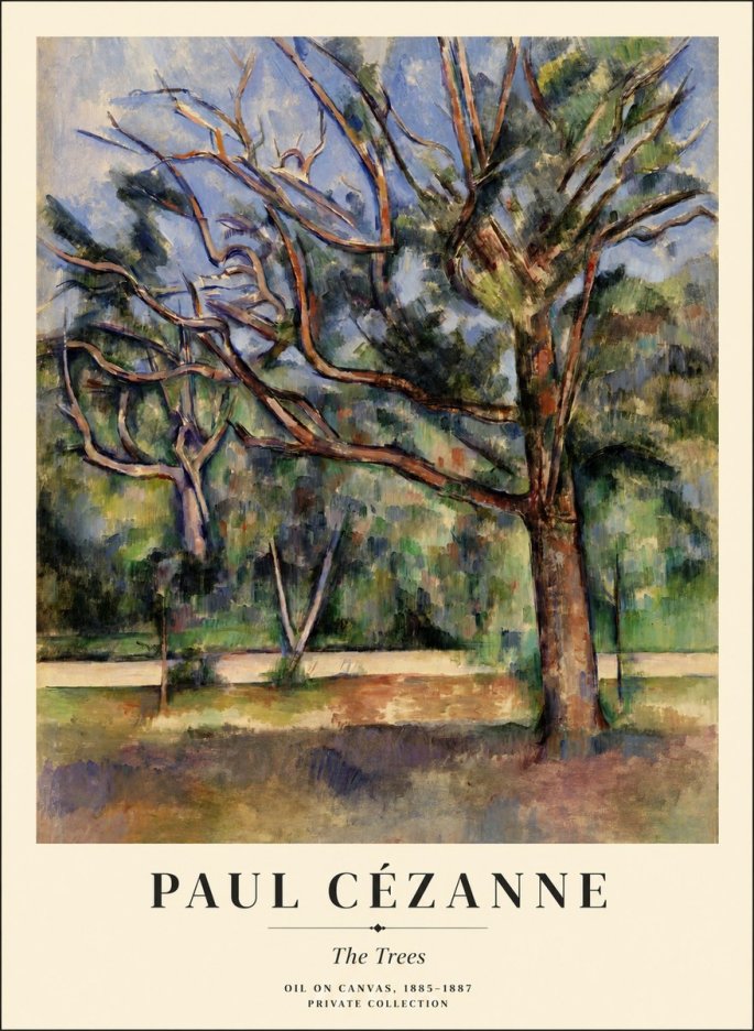 Paul Cézanne The Trees No1 - Plakat