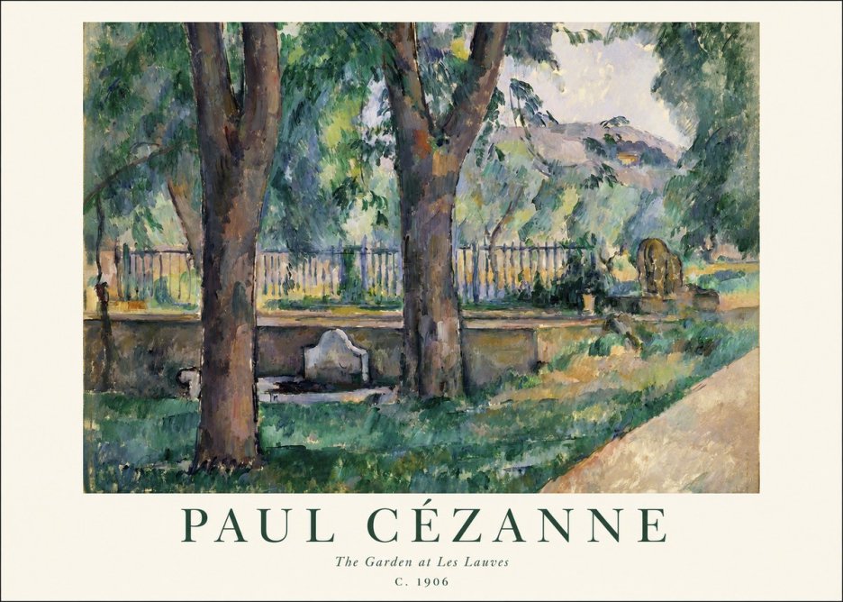 Paul Cézanne The Garden at Les Lauves No1 - Plakat