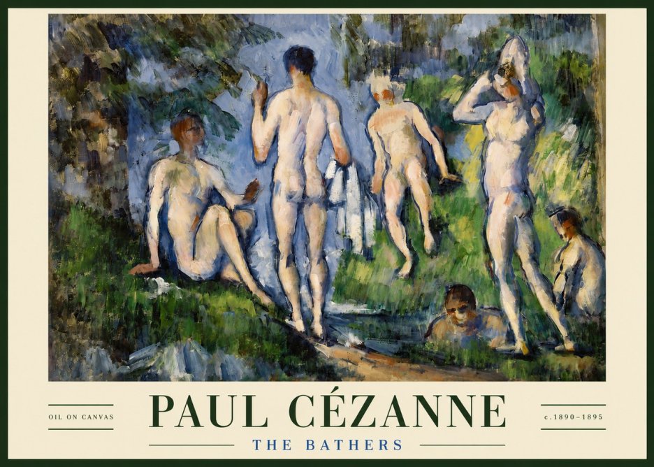 Paul Cézanne The Bathers No3 - Plakat