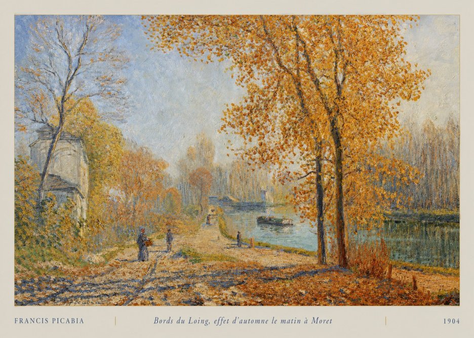 Francis Picabia Bords Du Loing, Effet D'automne Le Matin À Moret No5 - Plakat