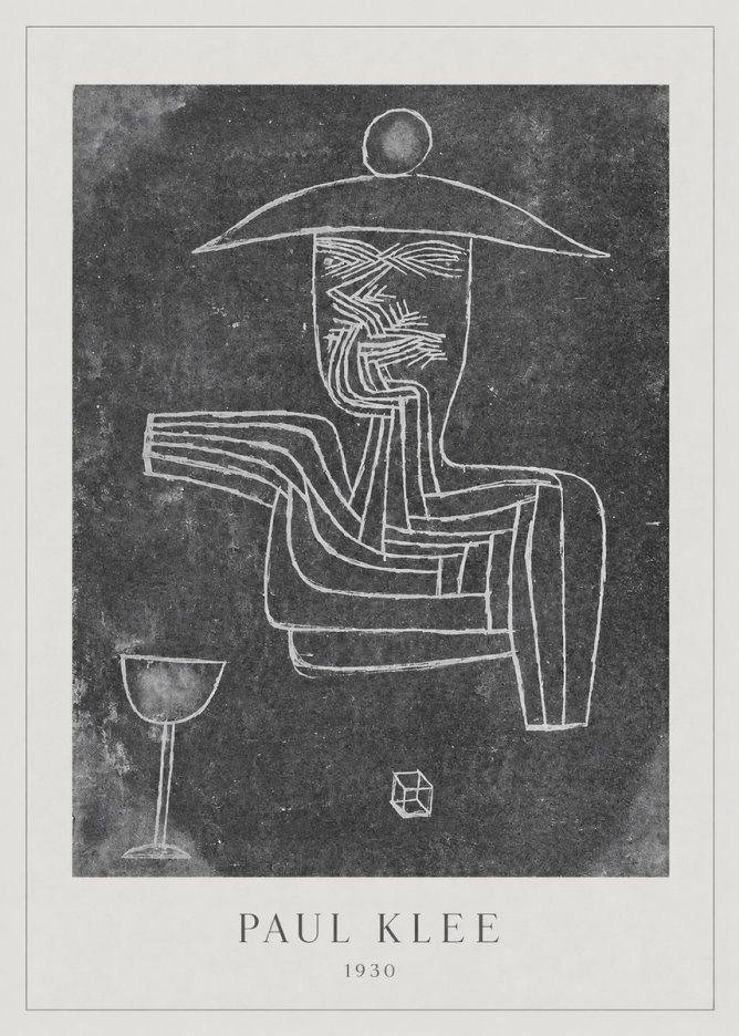 Paul Klee Figure of a Seer No3 - Plakat