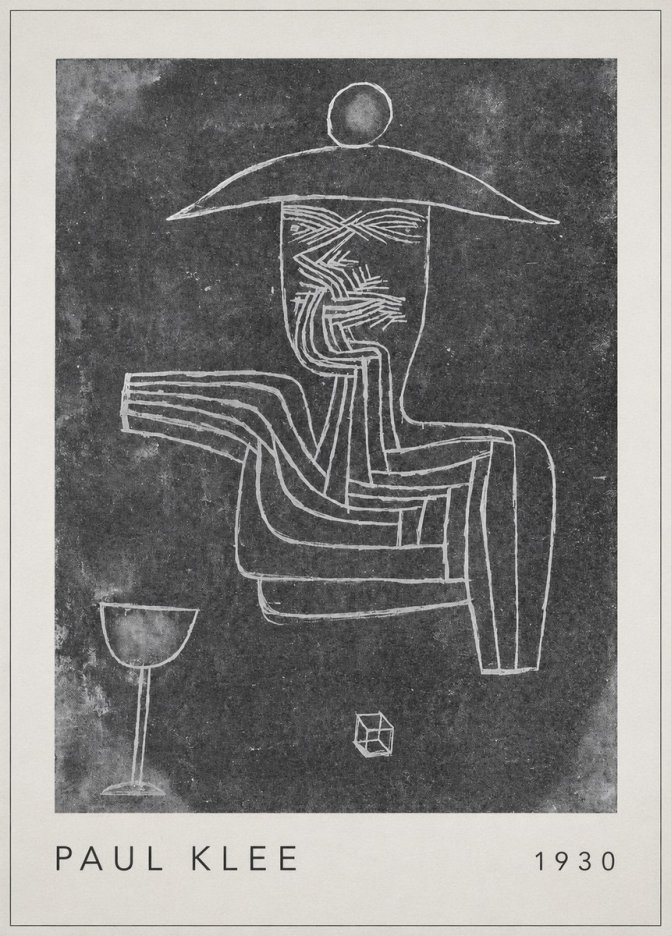 Paul Klee Figure of a Seer No6 - Plakat