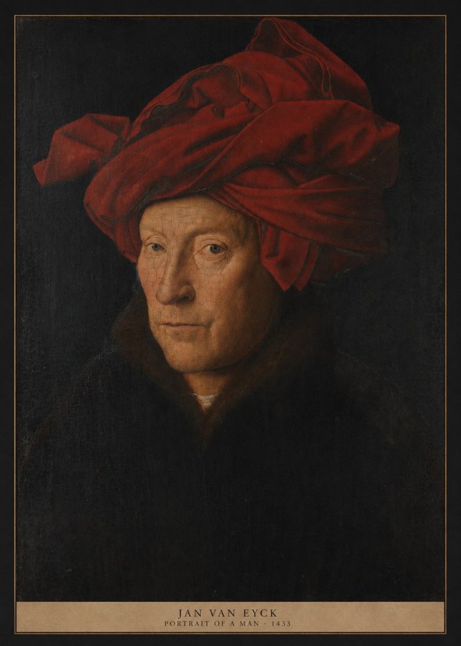 Jan van Eyck Portrait of a Man II No5 - Plakat