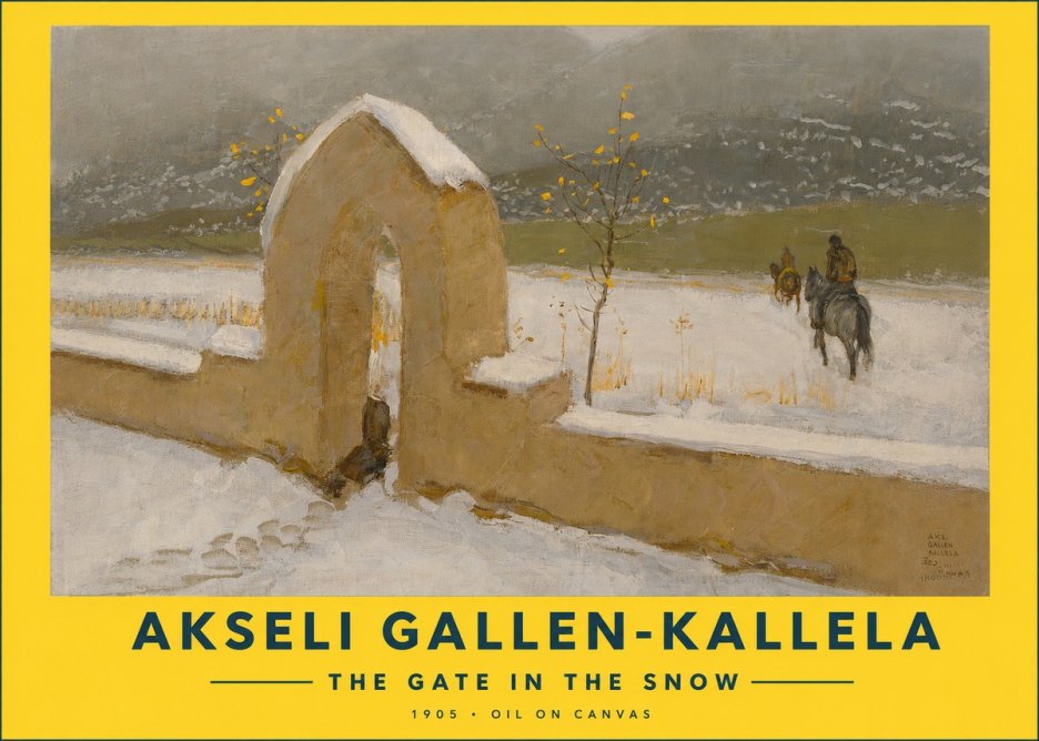 Akseli Gallen-Kallela The Gate in the Snow No2 - Plakat