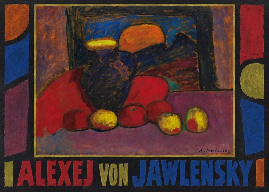 Alexej von Jawlensky Still Life with Vase and Fruit No1 - Plakat
