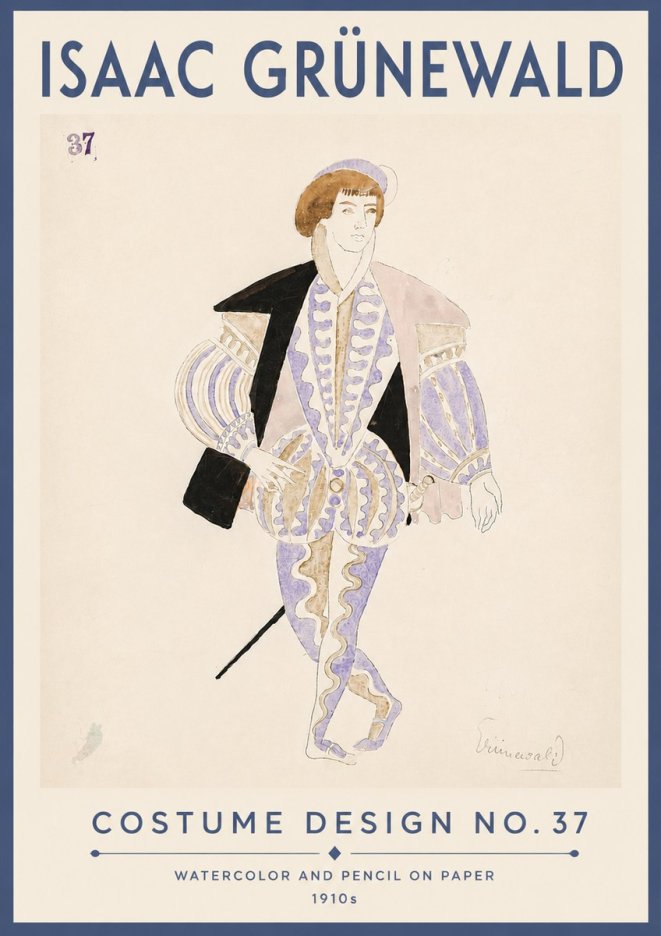 Isaac Grünewald Costume Design No. 37 No6 - Plakat
