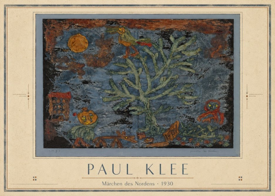 Paul Klee Märchen Des Nordens No4 - Plakat
