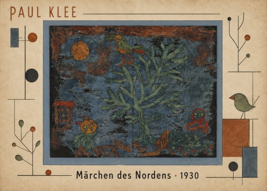 Paul Klee Märchen Des Nordens No5 - Plakat