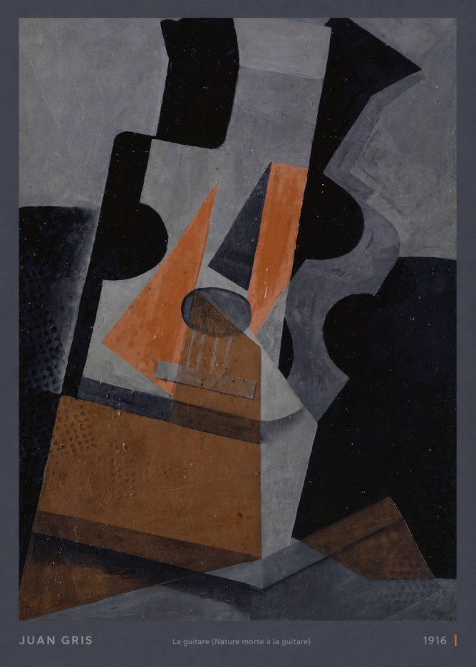 Juan Gris La Guitare (Nature Morte À La Guitare) No6 - Plakat