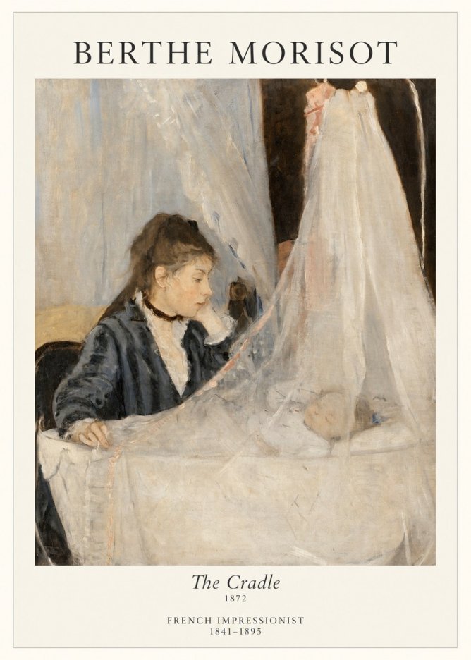 Berthe Morisot The Cradle No1 - Plakat