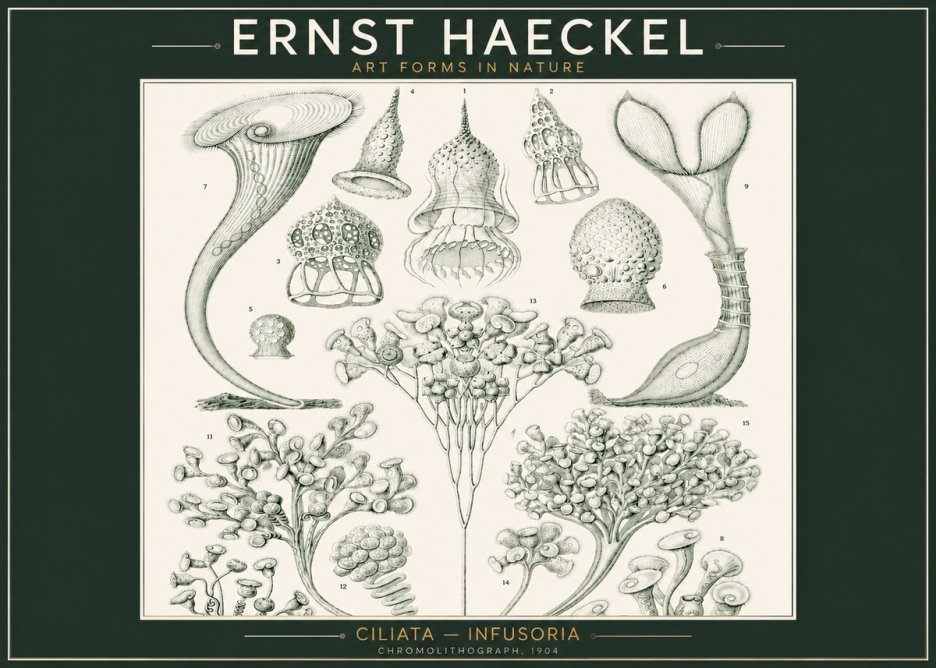 Ernst Haeckel Ciliata - Infusoria - Plate 3 No2 - Plakat