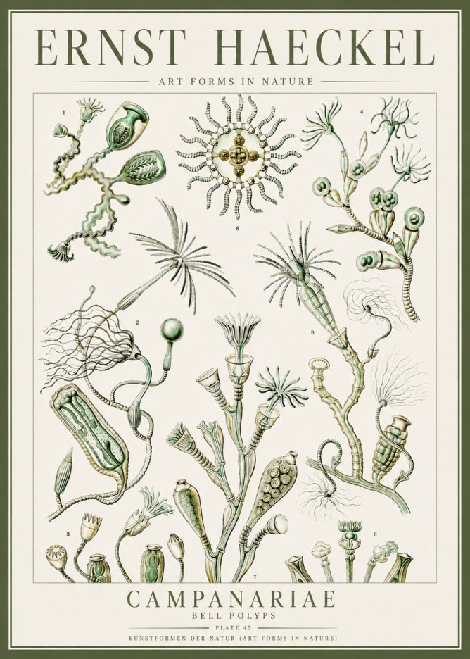 Ernst Haeckel Campanariae – Bell Polyps No4 - Plakat