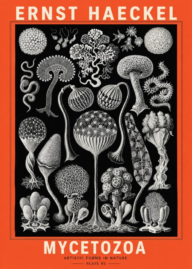Ernst Haeckel Mycetozoa No5 - Plakat