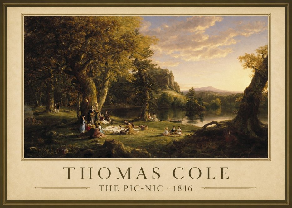 Thomas Cole The Pic-nic I No1 - Plakat