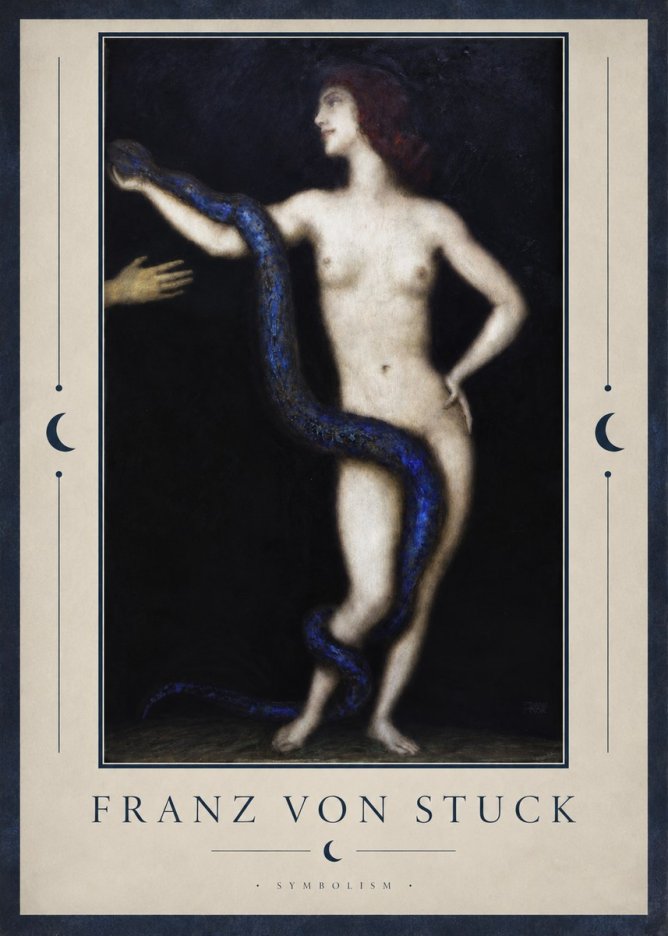 Franz von Stuck Sin No2 - Plakat
