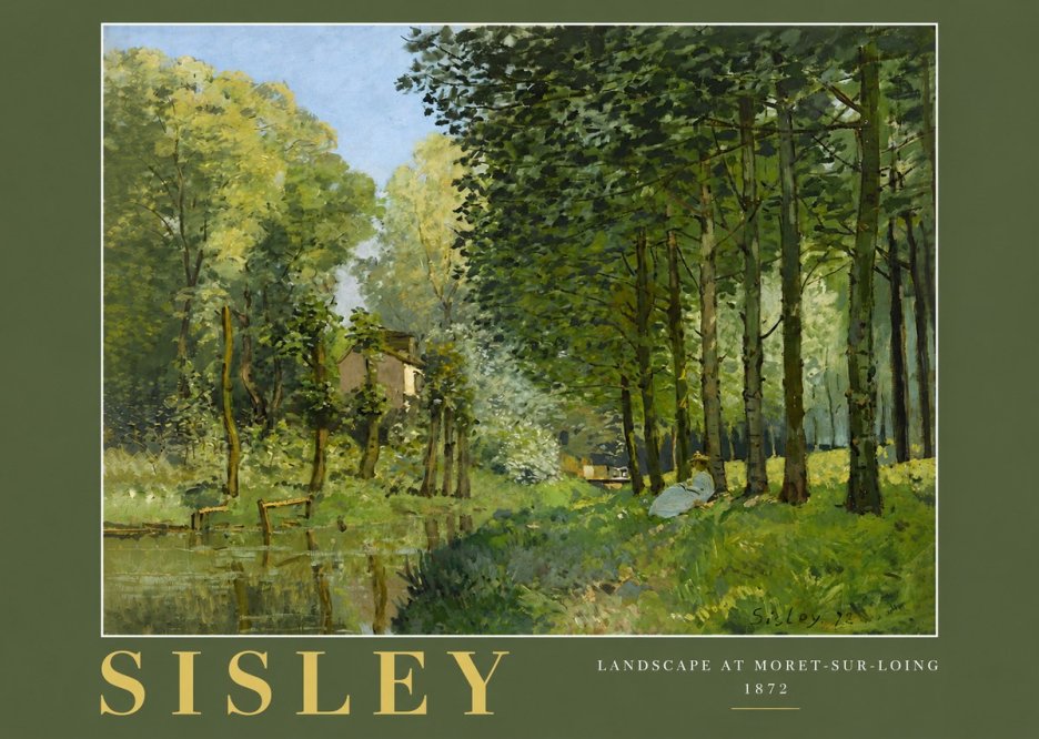Sisley Landscape at Moret-sur-loing No4 - Plakat