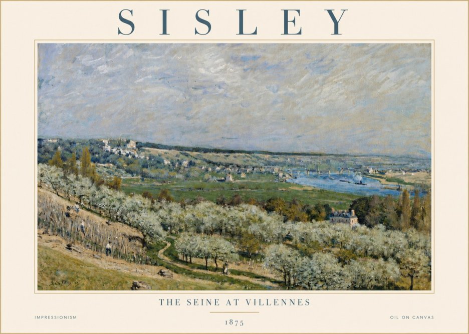 Sisley The Seine at Villennes No4 - Plakat
