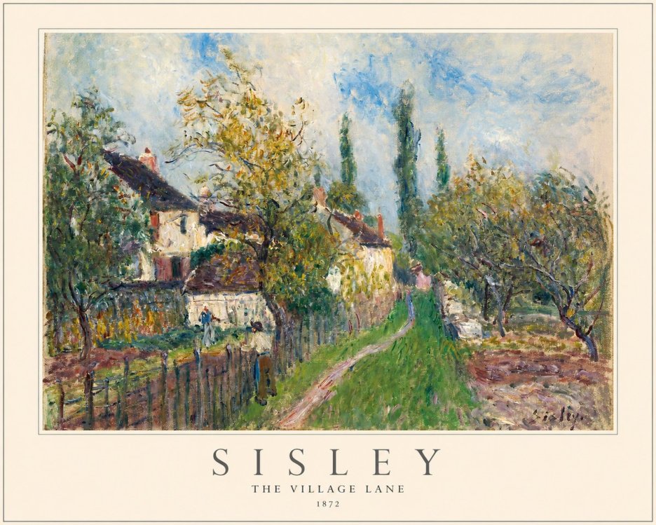 Sisley The Village Lane No1 - Plakat