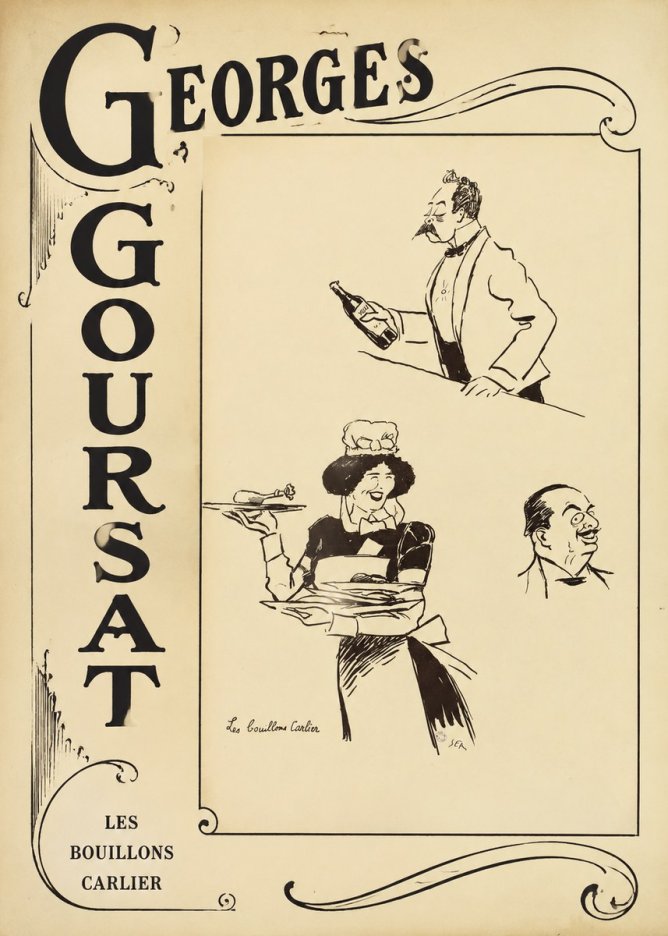 Georges Goursat Les Bouillons Carlier I No2 - Plakat
