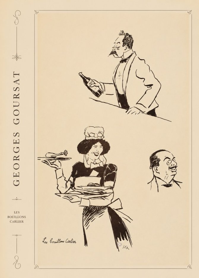 Georges Goursat Les Bouillons Carlier I No4 - Plakat