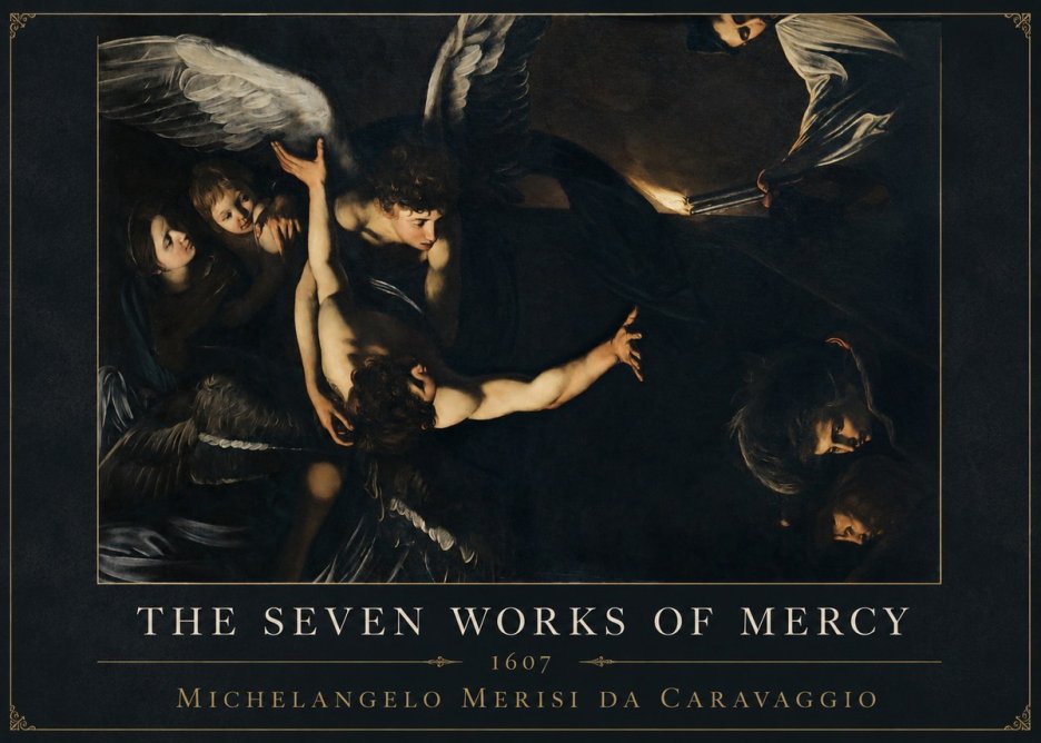 Michelangelo Merisi da Caravaggio The Seven Works of Mercy II No5 - Plakat