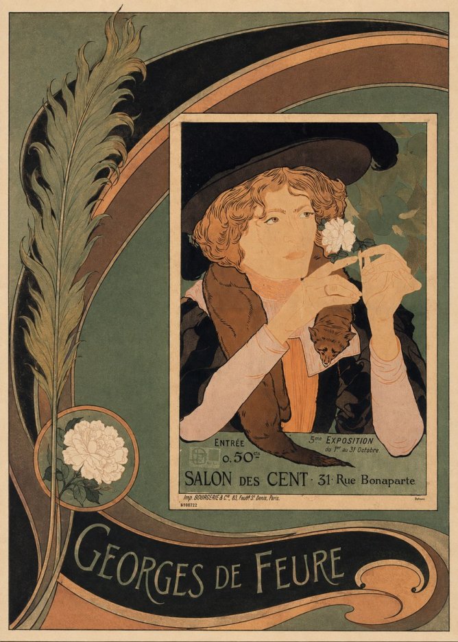 Georges de Feure Salon Des Cent No6 - Plakat