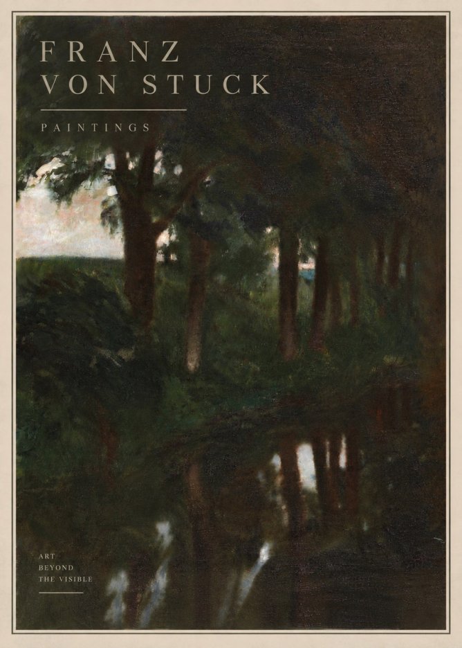 Franz von Stuck Woodland Reflections No6 - Plakat