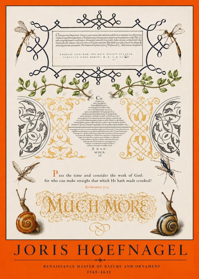 Joris Hoefnagel Memento Mori No4 - Plakat