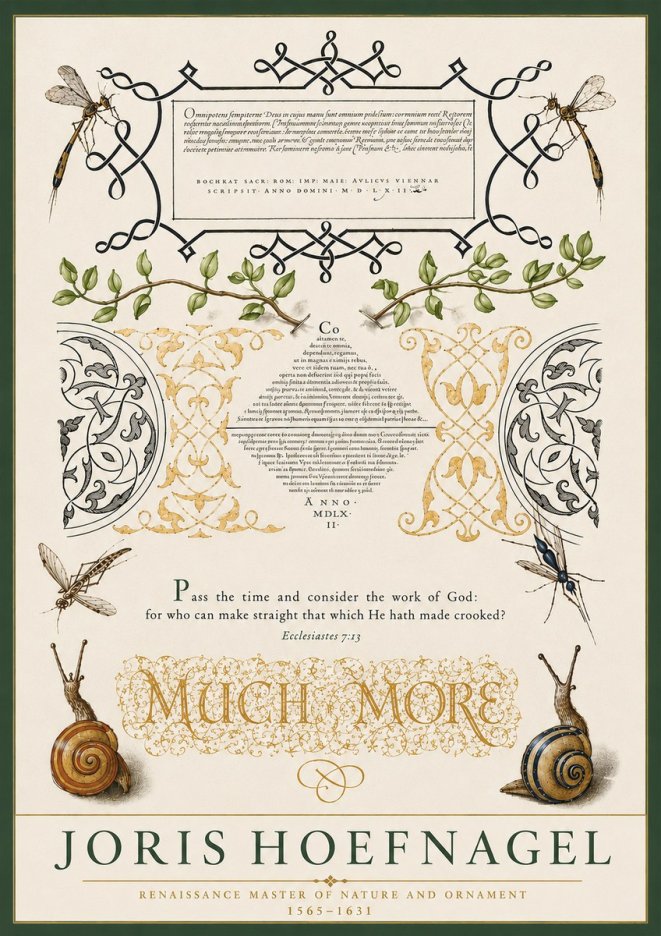 Joris Hoefnagel Memento Mori No5 - Plakat