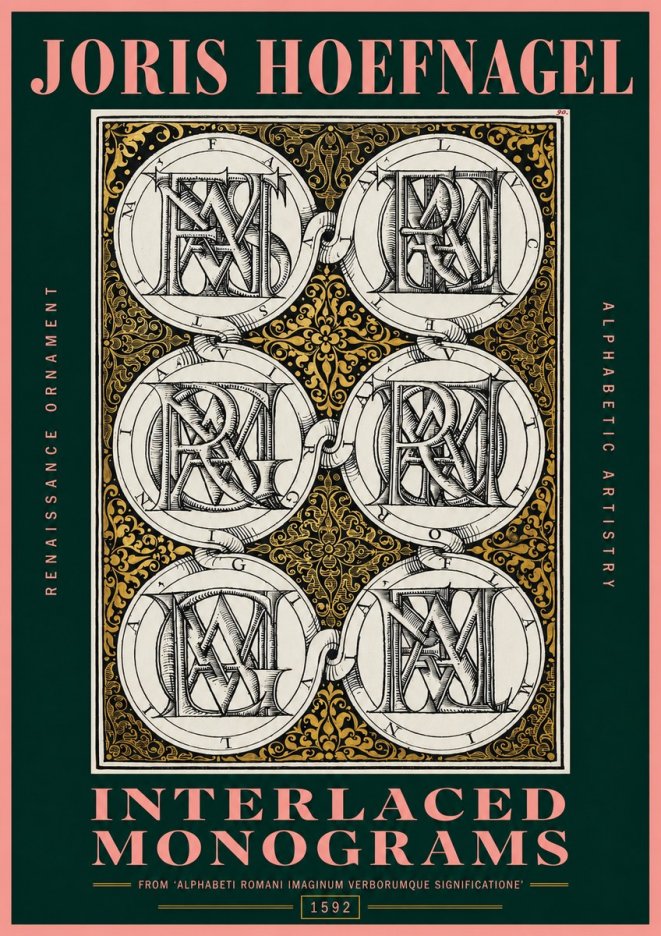 Joris Hoefnagel Interlaced Monograms No2 - Plakat