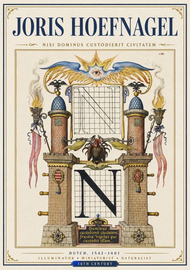 Joris Hoefnagel The Letter N No5 - Plakat