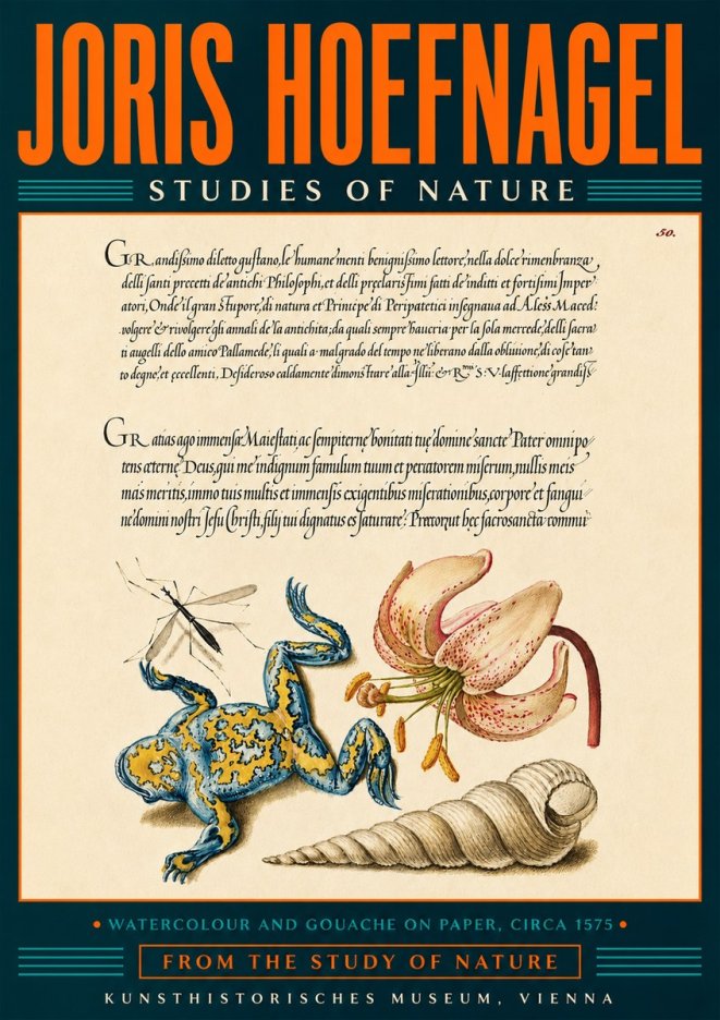Joris Hoefnagel From the Study of Nature No5 - Plakat