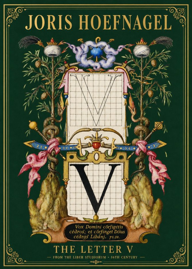 Joris Hoefnagel The Letter V No5 - Plakat