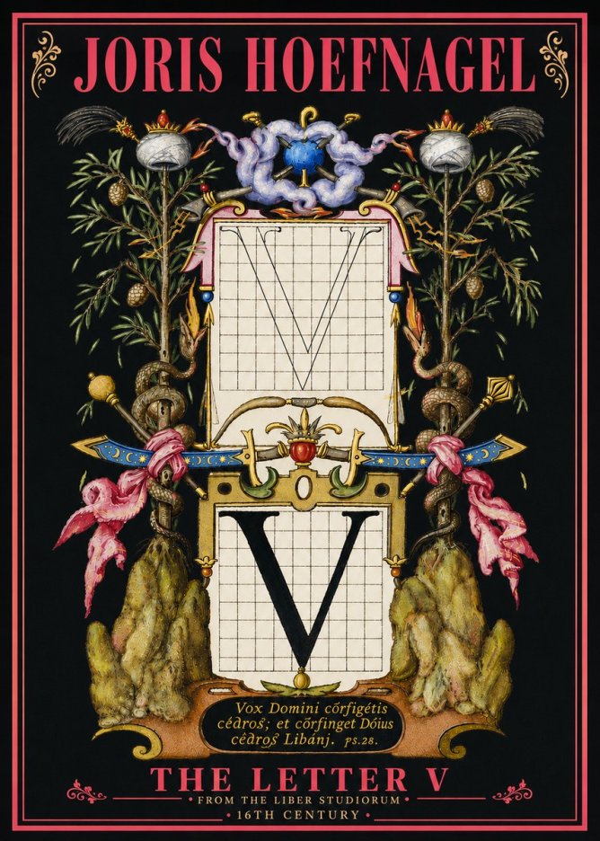 Joris Hoefnagel The Letter V No6 - Plakat