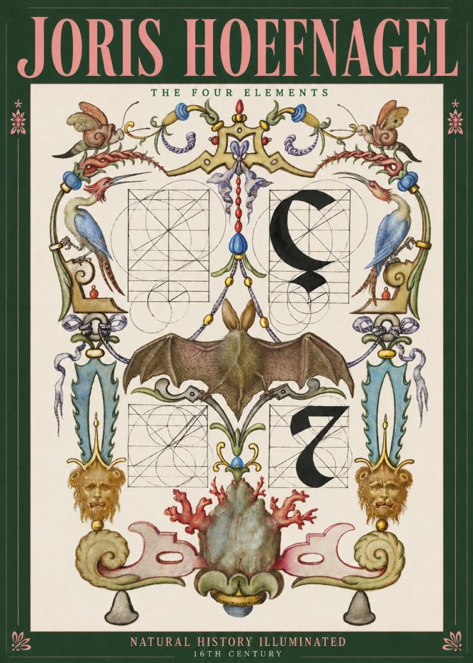 Joris Hoefnagel The Four Elements I No2 - Plakat