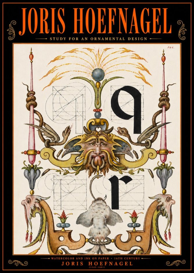Joris Hoefnagel Ornamental Design I No5 - Plakat