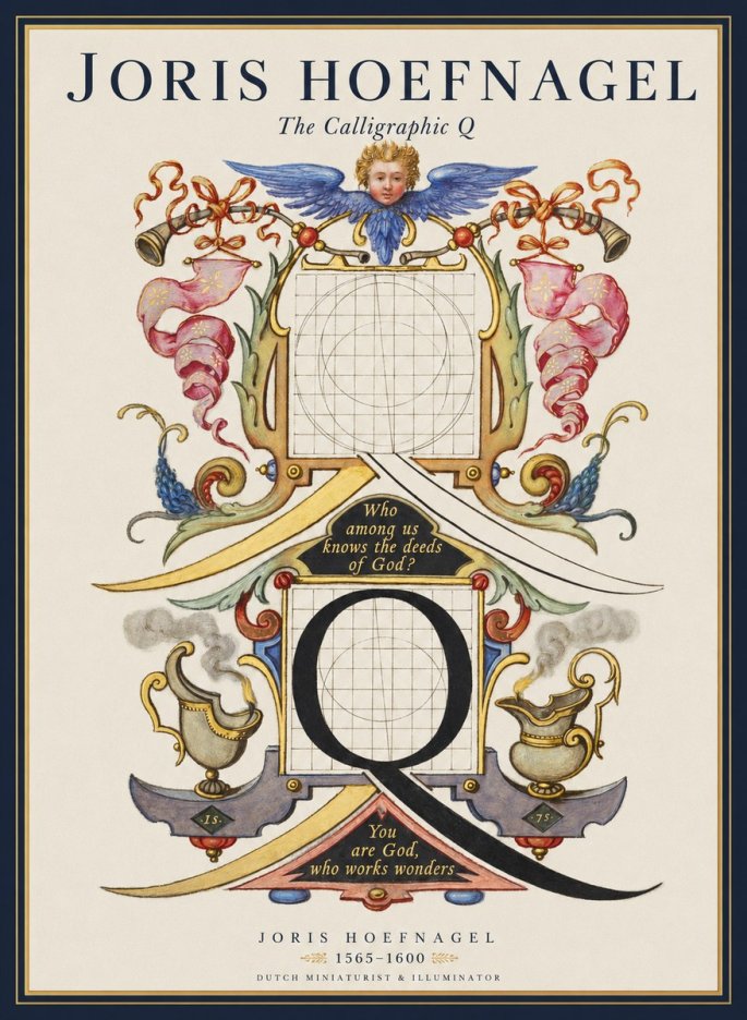 Joris Hoefnagel The Calligraphic Q No1 - Plakat