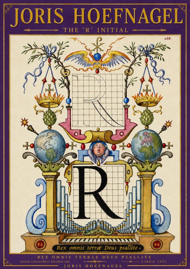 Joris Hoefnagel The 'R' Initial No6 - Plakat