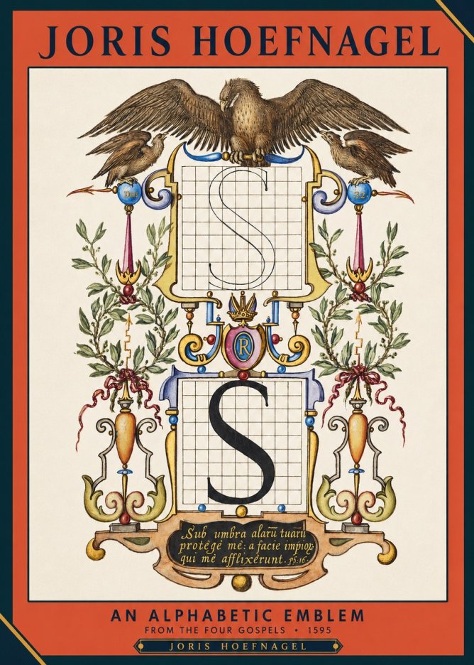 Joris Hoefnagel An Alphabetic Emblem from the Four Gospels No2 - Plakat